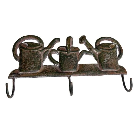 Other - Cast Iron Metal Watering Cans Wall Coat Hook Hanger Holder Gardening Decor u